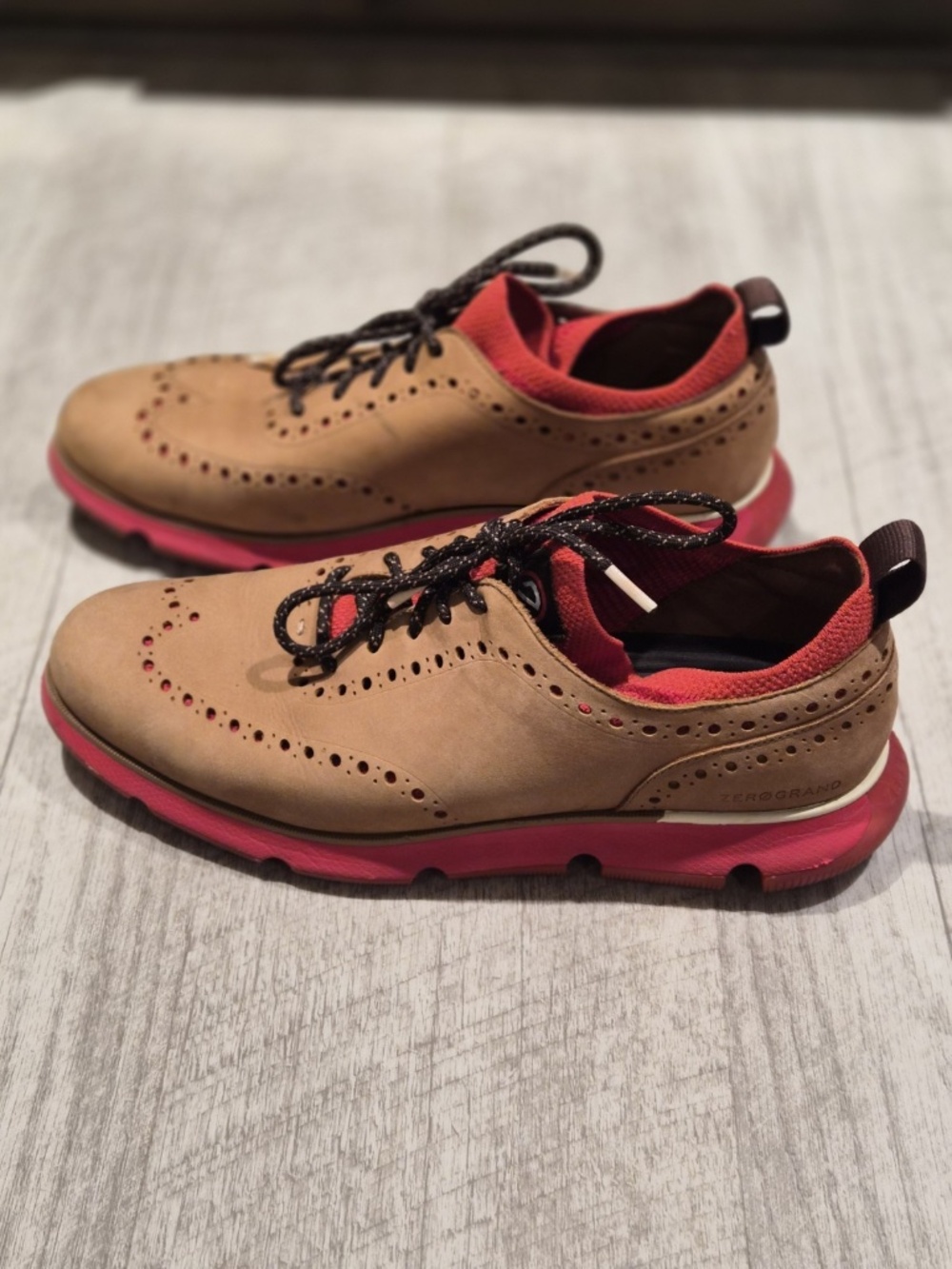 Cole Haan ZERØGRAND Men's Wingtip Lace-Up Sneaker Casual Shoes 10.5